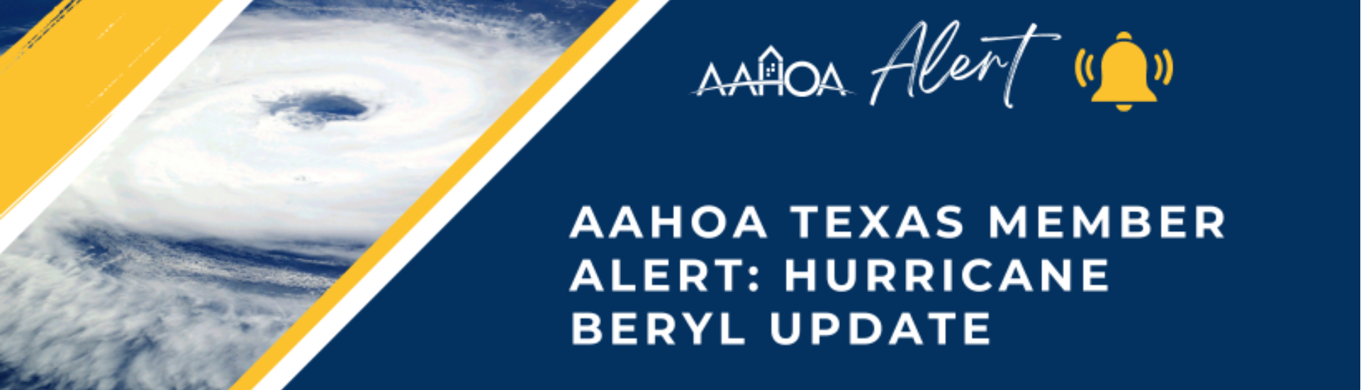 AAHOA Texas Member Alert: Hurricane Beryl Update