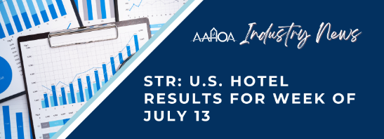 U.S. hotel results for week ending 13 July