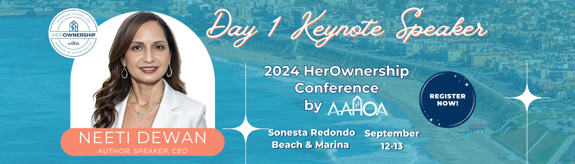 Announcing the 2024 HerOwnership Day 1 Keynote Speaker: Neeti Dewan