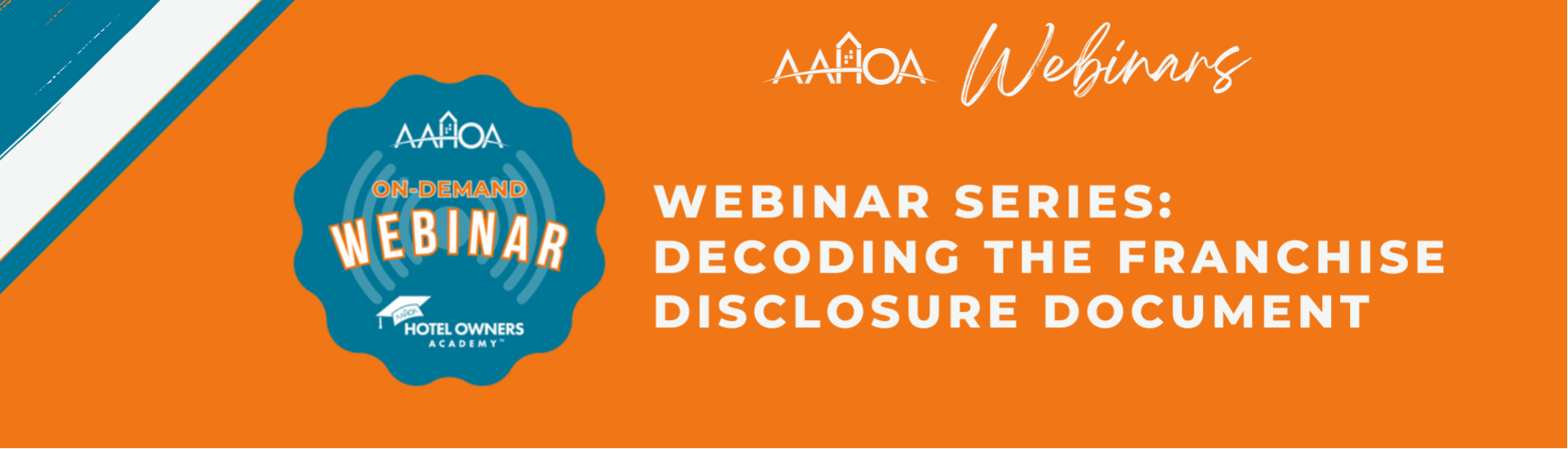 Webinar Alert: Decoding the Franchise Disclosure Document (FDD)