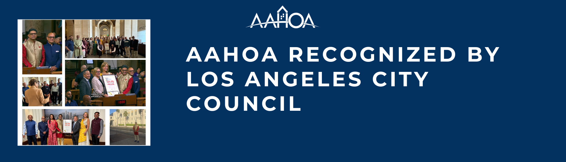 AAHOA Member Contributions  Recognized by Los Angeles City Council